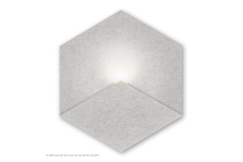 Siinne valgusti HSiinne valgusti Hexagon helehallexagon valge