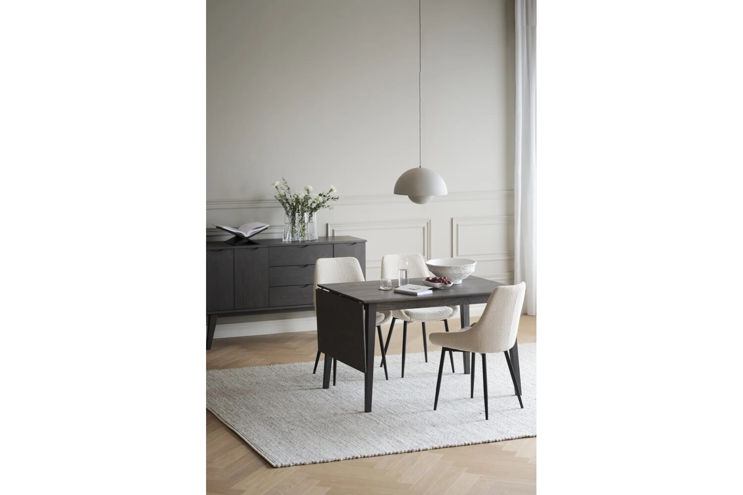 Klapplaud Filippa 120cm tumepruun Sierra