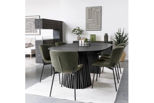 Söögilaud Osaka must pikendatav